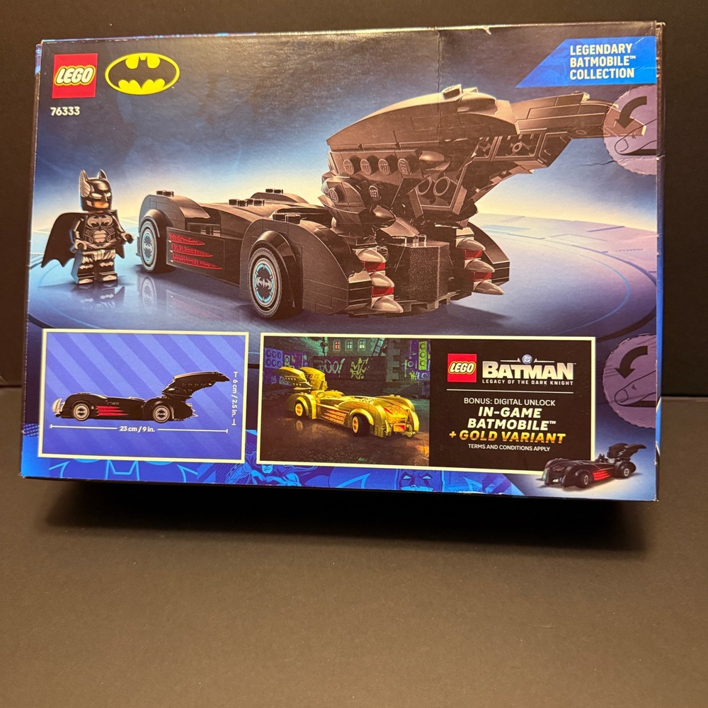 LEGO Batman & Robin Batmobile 76333 DC Super Heroes Set NEW 272pcs Black 2024